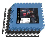 Мат-пазл Hop-Sport EVA 1см HS-A010PM - 6 частей черно-синий купить