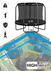 Батут THUNDER INSIDE ELITE с внутренней сеткой 14 футов 427 см черный купить