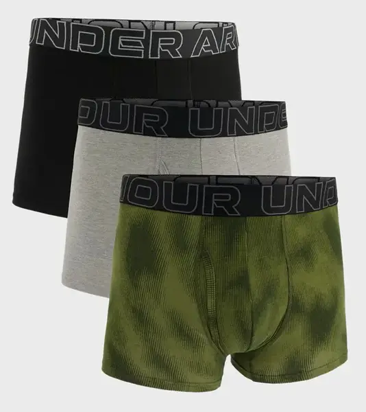Труси UA M Perf Cotton Nov 3in оливковий Чол MD купити