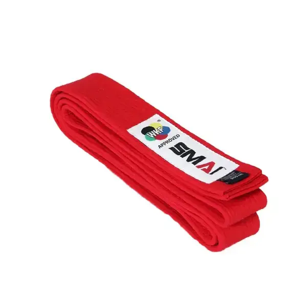 Пояс для кімоно з ліцензією WKF червоний | SMAI SM B001RWKF 280 см купити