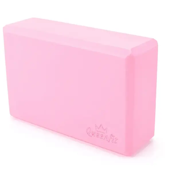 Блок для йоги Queenfit EVA розовый купить