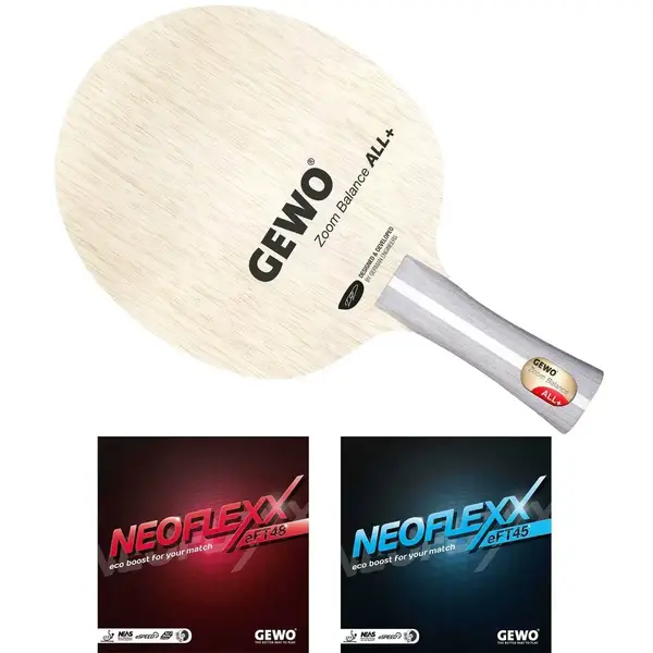 Ракетка для настільного тенісу Gewo Zoom Balance ALL, Neoflexx 48.0 + 45.0, ST (11640000031) купити