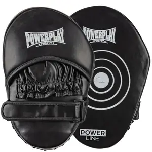 Лапи боксерські PowerPlay 3051 Чорні PU [пара] купити