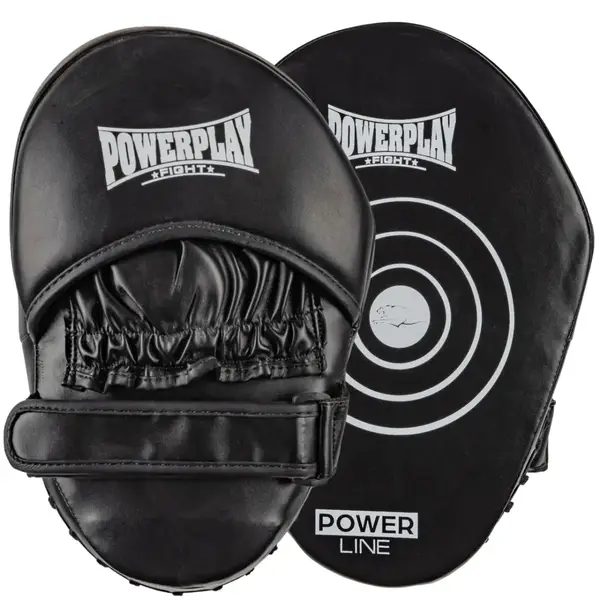 Лапи боксерські PowerPlay 3051 Чорні PU [пара] купити