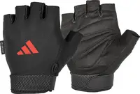 Перчатки для тренинга Adidas Essential Adjustable Gloves черный, красный уни L купить