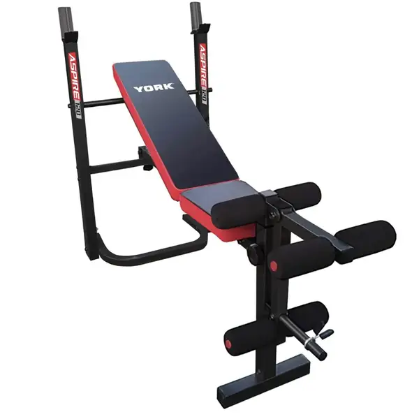 Скамейка тренировочная York Fitness ASPIRE 120 складная со стойкой под штангу. купить
