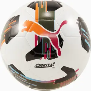 М'яч футбольний Puma Orbita 6 MS білий, чорний, помаранчевий | Розмір 5 купити