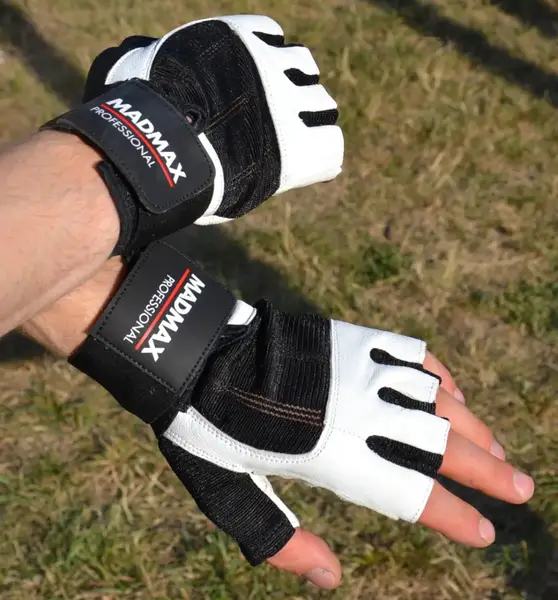 Рукавички для фітнесу MadMax MFG-269 Professional White S купити недорого в Україні, фото 6
