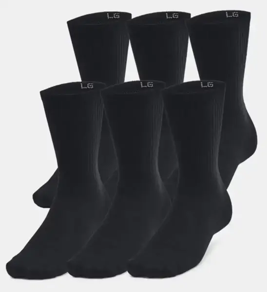 Носки UA Essential 6pk Crew черный Уни LG купить