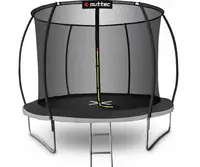 Батут OUTTEC Pumpkin с внутренней сеткой 12 футов 374 см черно-серый купить