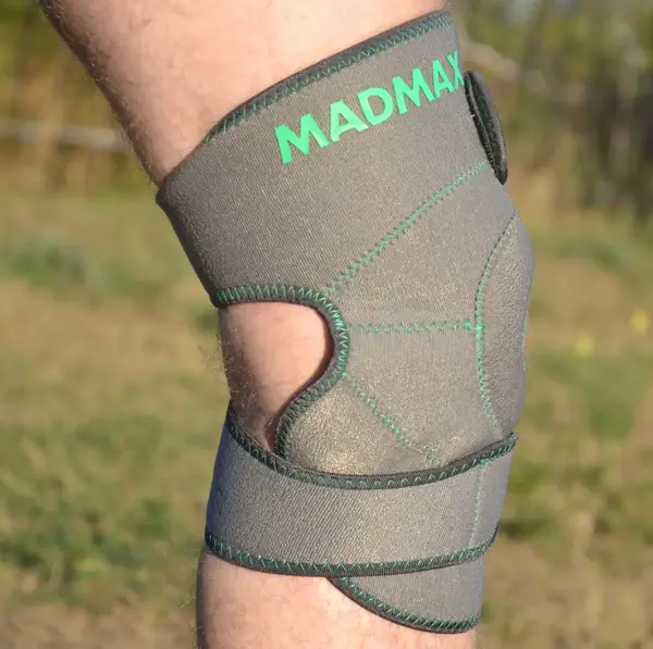 Наколінник MadMax MFA-295 Zahoprene Universal Knee Support Dark Grey/Green (1шт.) купити недорого в Україні, фото 7