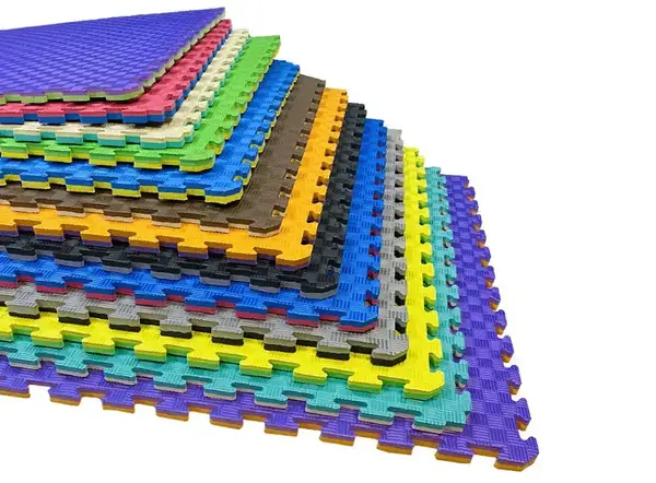 Татами мат EVA 20 мм 1 мх1м Фіолетово-помаранчевий купити недорого в Україні, фото 7