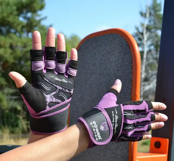Перчатки для фитнеса Power System PS-2710 Fitness Chica женские Purple XS купить недорого в Украине, фото 7