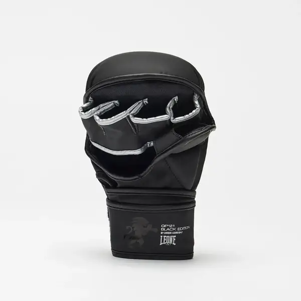 Рукавиці греплінгові для ММА Leone BLACK Edition L (капа в комплекті) купити недорого в Україні, фото 4