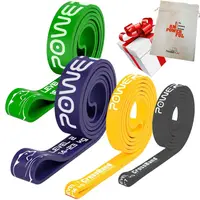 Эспандер-петля (резинка для фитнеса и кроссфита) PowerPlay PP_0013 набор 4шт. сопротивление 2-32кг. (суммарно 76кг.) купить