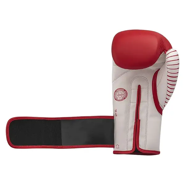 Перчатки с лицензией Wako для бокса и кикбоксинга красный/белый | 10 унций | ADIDAS adiKBWKF200 купить недорого в Украине, фото 3