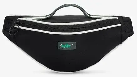 Сумка на пояс Nike NK HERITAGE S WSTPCK - RETRO 1L Черный/Зеленый 28х8х13 см купить