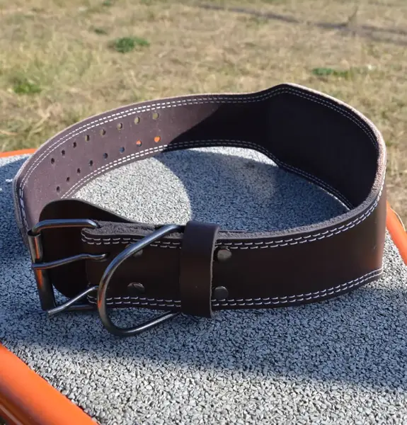 Пояс для тяжелой атлетики MadMax MFB-246 Full leather кожаный Chocolate brown XL купить недорого в Украине, фото 7