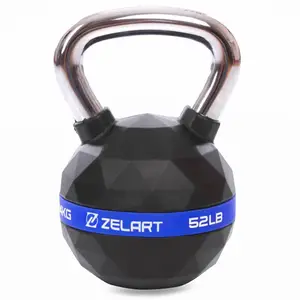 Гиря PU с хромированной ручкой Кроссфит 24кг (PU, черный) купить