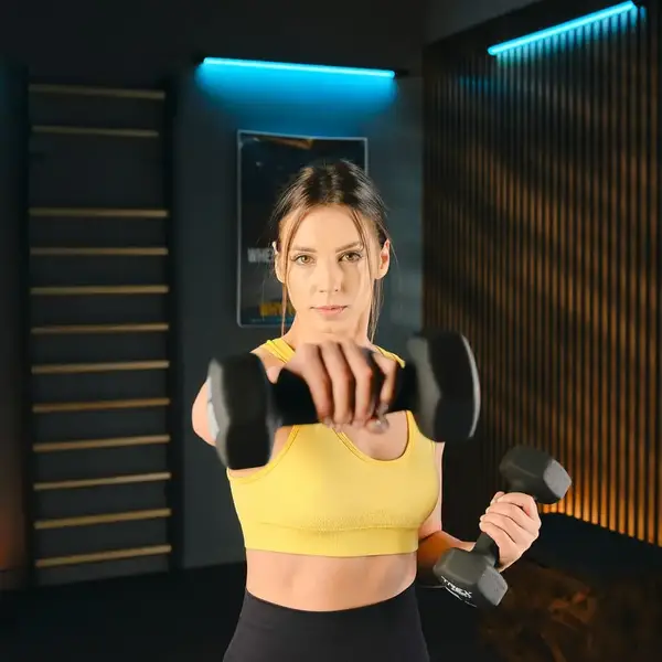 Гантелі для фітнесу неопренові TREX Sport TX-090VD 2x9 кг купити недорого в Україні, фото 5