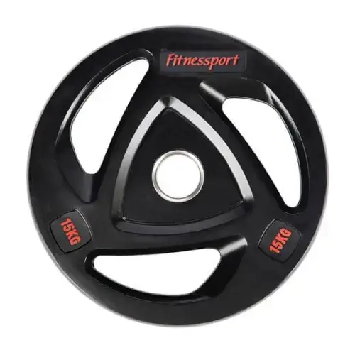 Диск олимпийский резиновый черный Generation Fitness RCP17-15 кг купить