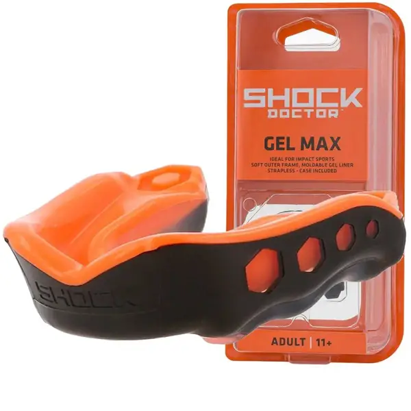 Капа Shock Doctor Gel Max доросла (вік 11+) Black/Orange (art. 6230-BK/OR-AD) купити