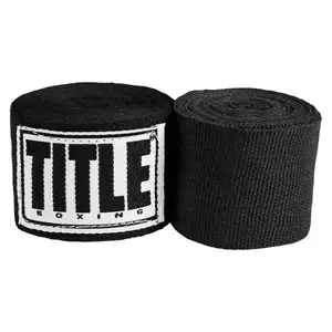 Бинты для бокса TITLE Boxing Mexican Style 180" Black (4.5м.) купить