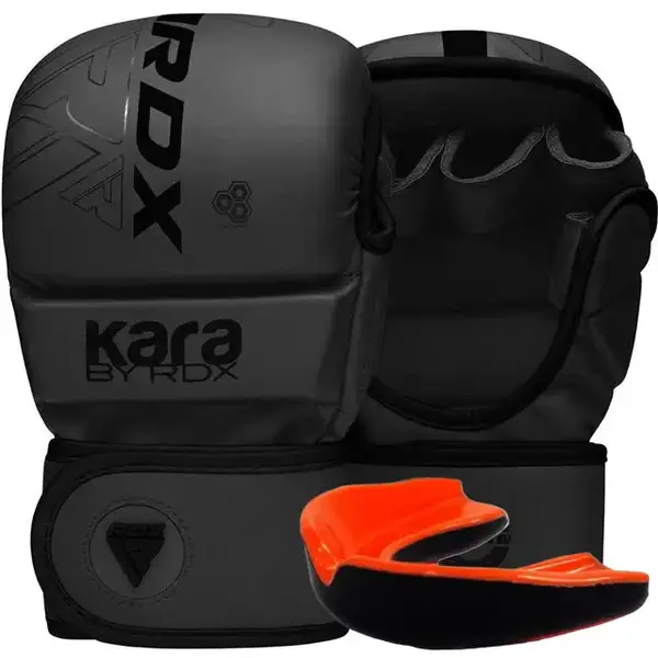 Рукавиці для ММА (Греплінгові рукавички) RDX F6 KARA Matte Black Plus S/M купити
