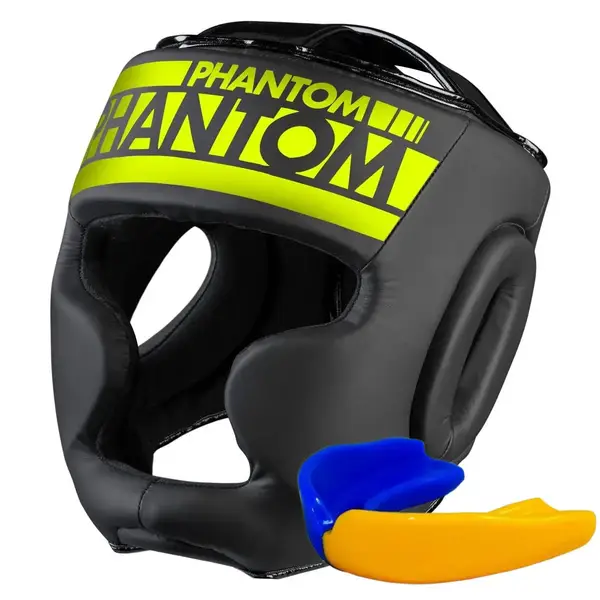 Боксерский шлем Phantom APEX Full Face Neon One Size Black/Yellow боксерский шлем Phantom APEX Full Face Neon One Size купить недорого в Украине, фото 9