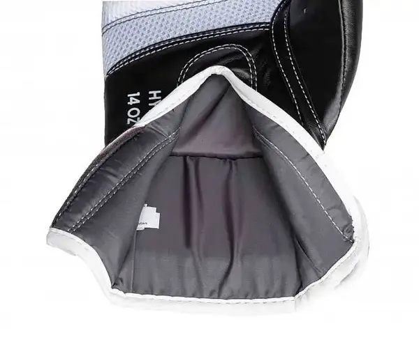 Боксерские перчатки Adidas "Hybrid 80" черный/белый | 10 унций | ADIH80 купить недорого в Украине, фото 7