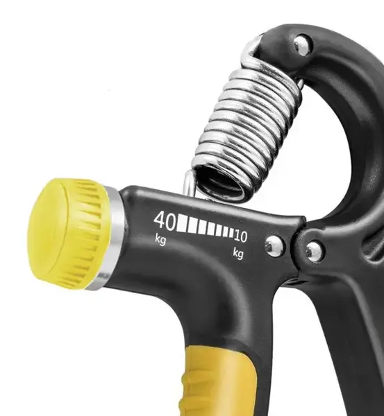 Еспандер кистьовий PowerPlay PP-4323 з регульованим навантаженням 10-40 кг. Strength Grip Чорно-жовтий купити недорого в Україні, фото 4