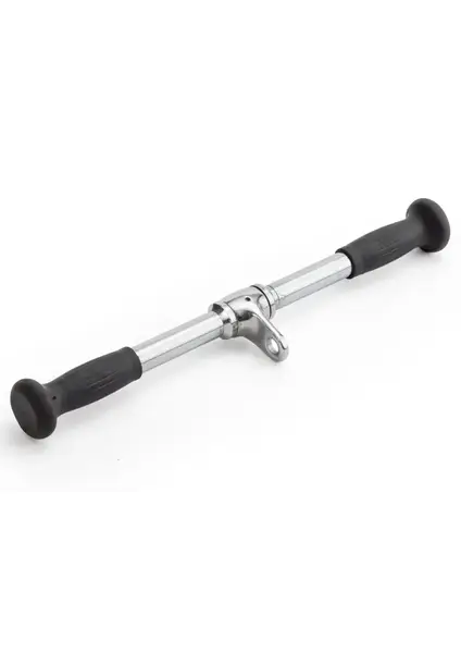 Ручка для верхней тяги York Fitness 50см прямая с резиновыми рукоятками, хром. купить недорого в Украине, фото 2
