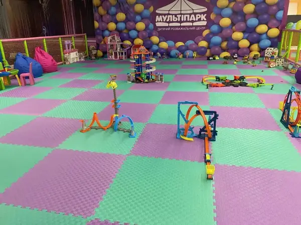 Татамі мат EVA 20 мм 1х1м Бірюзово - Фіолетовий купити недорого в Україні, фото 7