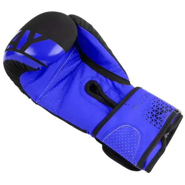 Боксерські рукавиці PowerPlay 3086 Matt Challenger Чорно-Сині 10 унцій купити недорого в Україні, фото 9