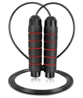 Скакалка скоростная PowerPlay 4210 Power Weighted Jump Rope Черная (2,7m.) купить