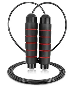 Скакалка скоростная PowerPlay 4210 Power Weighted Jump Rope Черная (2,7m.) купить