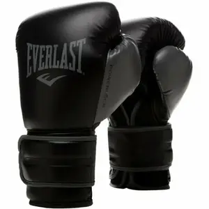 Боксерські рукавиці Everlast POWERLOCK 2R TRAINING GLOVE чорний, сірий Уні 16 унцій купити