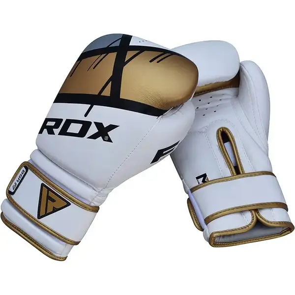 Боксерські рукавички RDX Rex Leather Gold 16 ун. купити недорого в Україні, фото 3