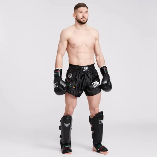 Шорти для тайського боксу Leone Flag Black S купити недорого в Україні, фото 8