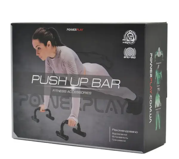 Упори для віджимань PowerPlay 4316 Push Up Bars пластикові (Скошені) купити недорого в Україні, фото 10