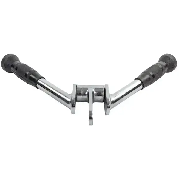 Ручка для верхней тяги York Fitness V-образная на трицепс с вращающимся подвесом и резиновыми рукоятками, хром. купить недорого в Украине, фото 6