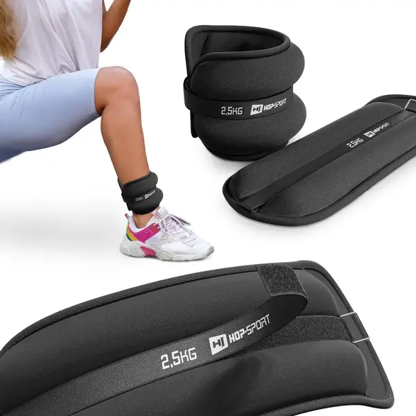 Обтяжувачі для ніг та рук Hop-Sport HS-S005WB 2х2,5 кг чорні купити недорого в Україні, фото 3