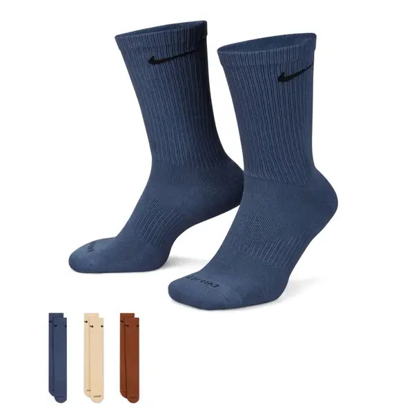 Носки Nike U NK EVERYDAY PLUS CUSH CREW синий, коричневый, бежевый Уни 42-46 купить