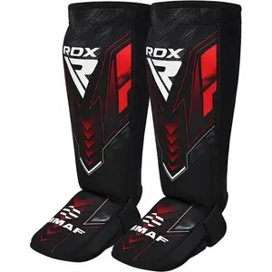 Защита для голеней и стоп RDX NEOPRENE SHIN INSTEP IMMAF-1-RED-L купить