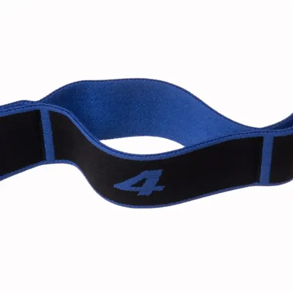 Резинка для фитнеса с петлями Queenfit 86,5 х 4см черно-голубая купить недорого в Украине, фото 7