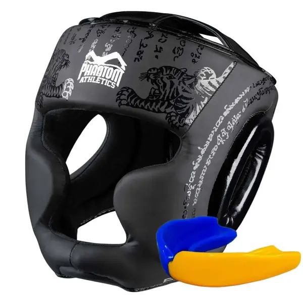 Боксерський шолом Phantom Muay Thai Full Face Black купити