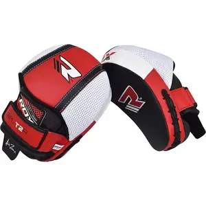 Лапы боксерские RDX Leather Red купить