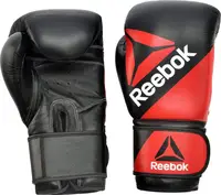 Боксерські рукавиці Reebok Combat Leather Boxing Gloves чорний, червоний Чол 10 унцій Боксерські рукавиці Reebok Combat Leather Boxing Gloves чорний, червоний Чол 10 унцій купити