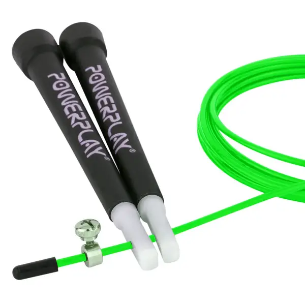 Скакалка швидкісна PowerPlay 4202 Ultra Speed Rope Зелена (2,9m.) купити недорого в Україні, фото 2
