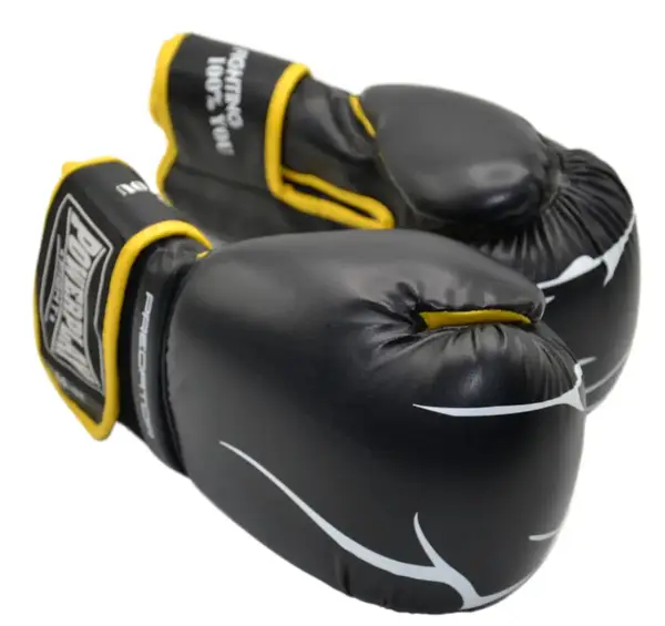 Боксерські рукавиці PowerPlay 3018 Jaguar Чорно-Жовті 12 унцій купити недорого в Україні, фото 9